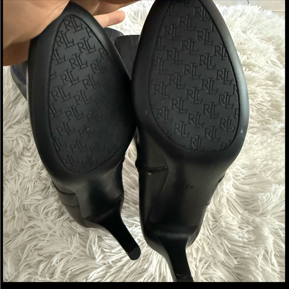 Ralph Lauren black leather boots - Picture 2 of 3